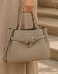 Leather Top Handbag