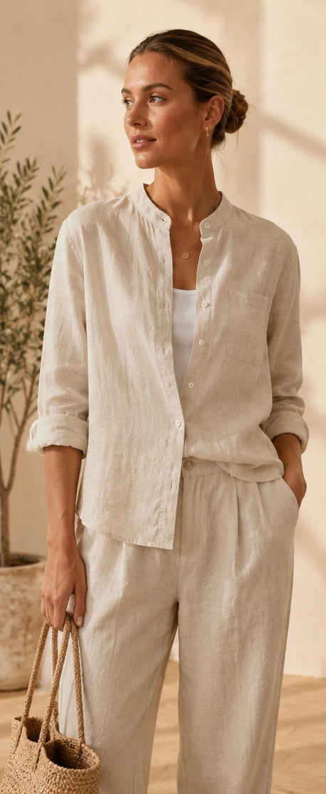 Essential Linen Long Sleeve Shirt