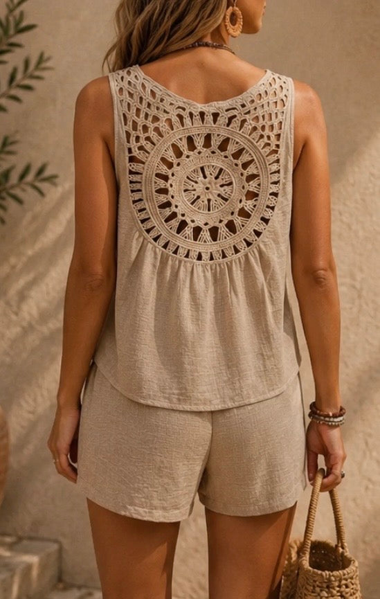 Embroidered Coastal Set
