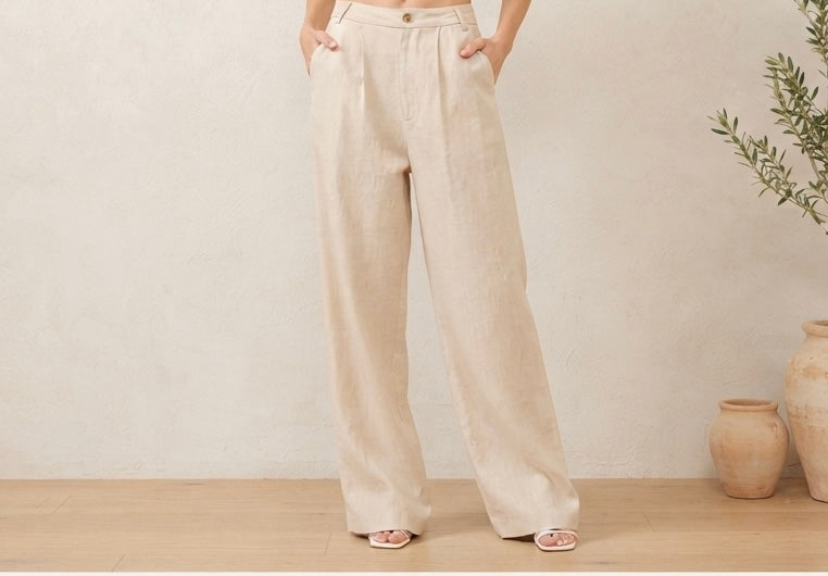 Cora Linen Blended Pants