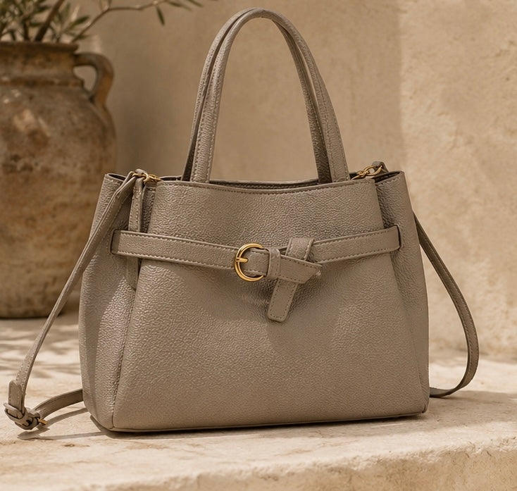Leather Top Handbag