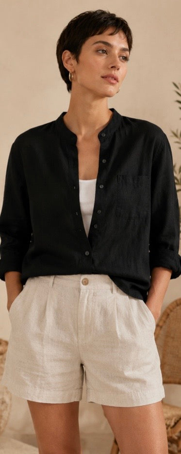 Essential Linen Long Sleeve Shirt