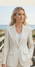 Sandy One Button Blazer