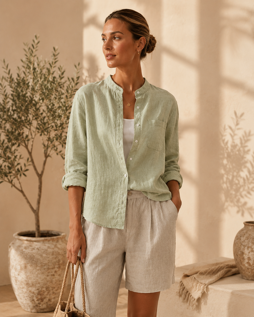 Essential Linen Long Sleeve Shirt