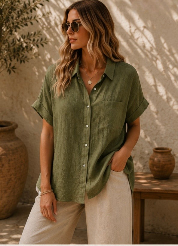 Stella Linen Blouse