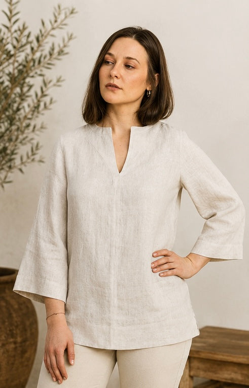 Oversized Gene Linen Blouse