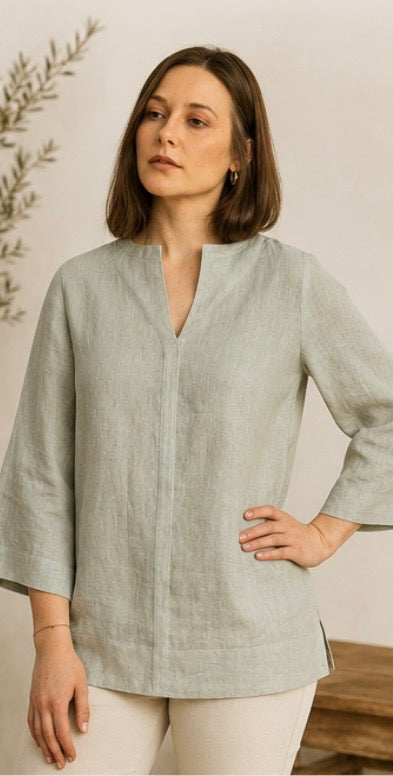 Oversized Gene Linen Blouse