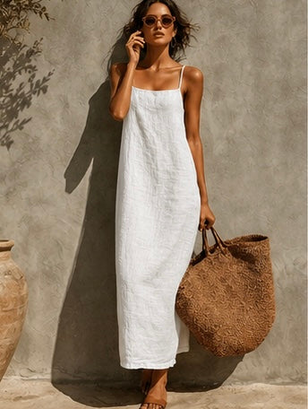 Amy Linen Maxi Dress