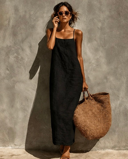 Amy Linen Maxi Dress