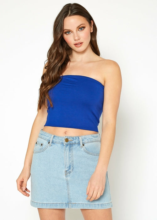 Women's Off Shoulder Cropped Tube Top